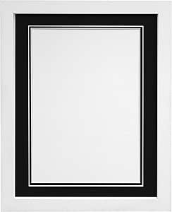 相框由 post h7 相框带白色底板,宽 25 毫米,白色